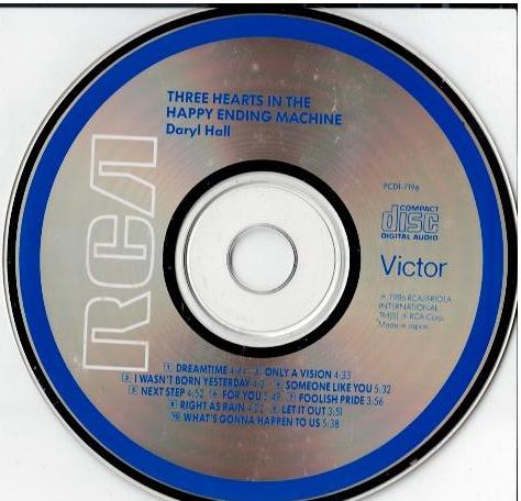 Daryl Hall – Three Hearts In The Happy Ending Machine (CD, Album)