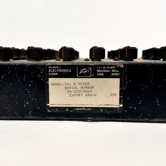 Peavey 701R Rack Mixer Rack Mounted Unit