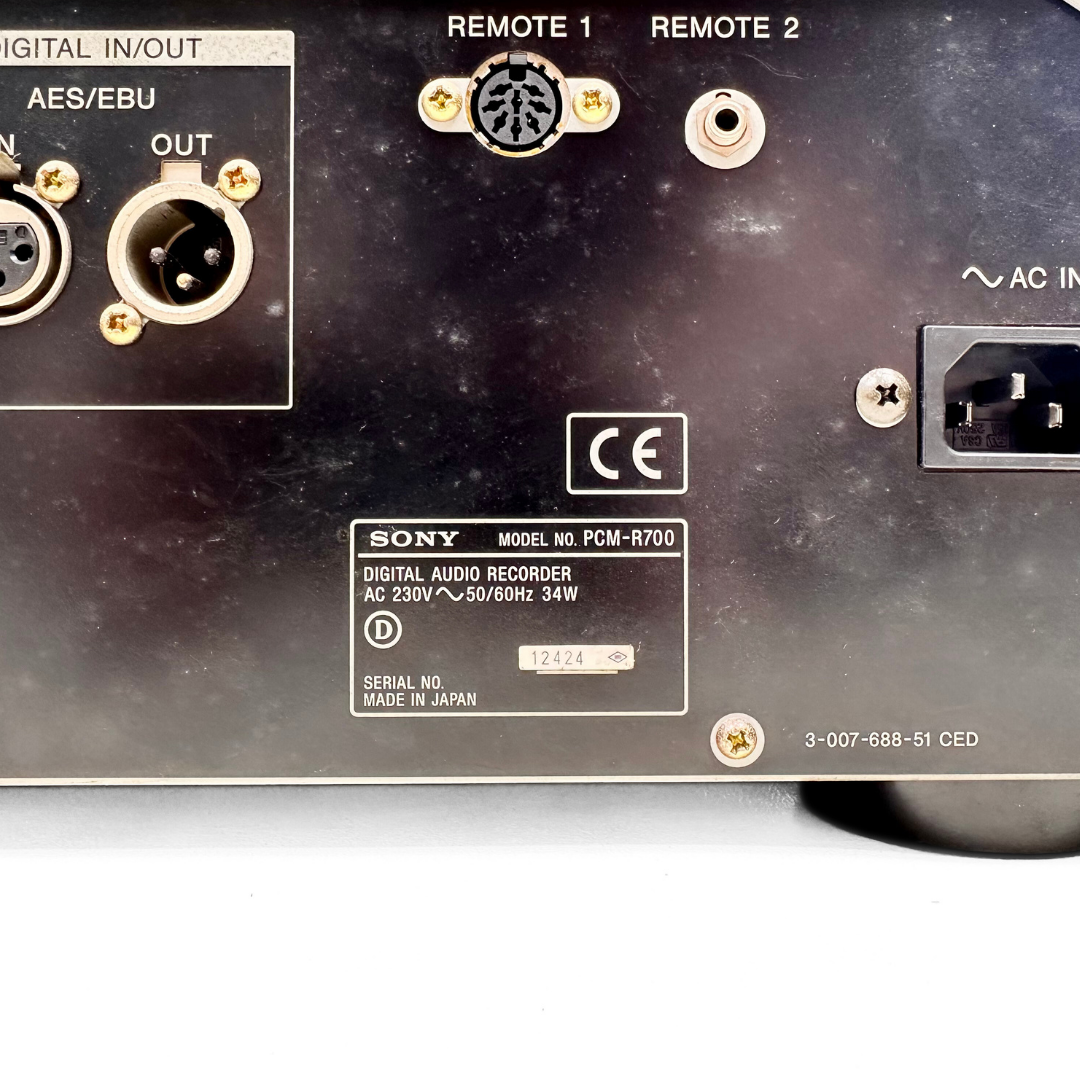 Sony PCM-R700 Digital Audio Tape Deck Recorder (Rack Mounted Unit)