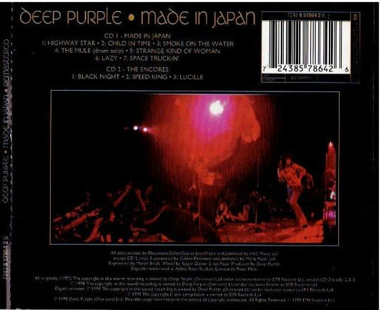 Deep Purple – Made In Japan (2 x CD, Album, Reissue, Remastered)