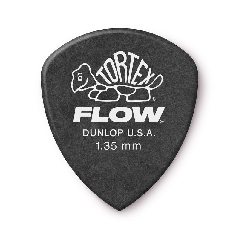 Dunlop JPTF135 Black 1.35 Tortex Flow Standard Picks (12 Pack)