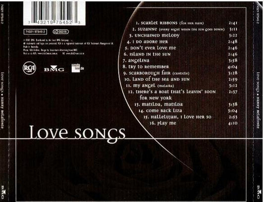 Harry Belafonte – Love Songs (CD, Compilation, Stereo)