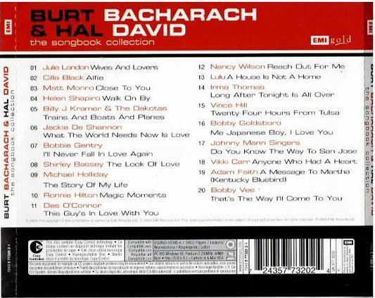 Burt Bacharach & Hal David – The Songbook Collection (CD, Compilation, Copy Protected)