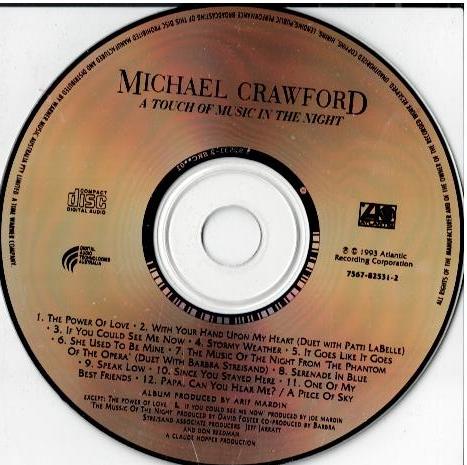 Michael Crawford – A Touch Of Music In The Night (CD, Album)