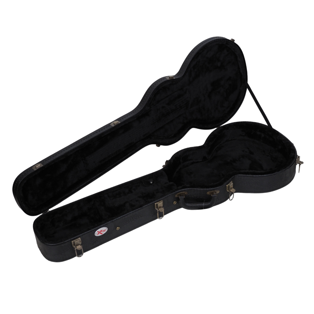 Xtreme HC3007 Les Paul Style Electric Guitar Hardcase – Black Crocodile Vinyl