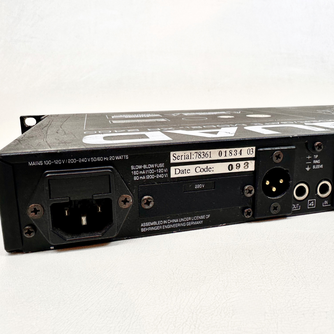 Behringer Autoquad XR2400 4-Channel Expander & Noise Gate Rack Mounted Unit