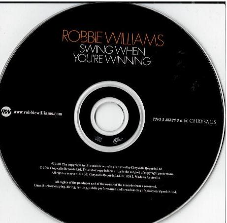 Robbie Williams – Swing When You're Winning (CD, Album)