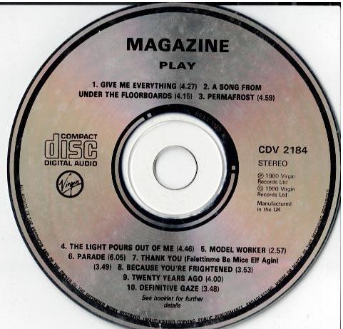 Magazine – Play (CD, Album)
