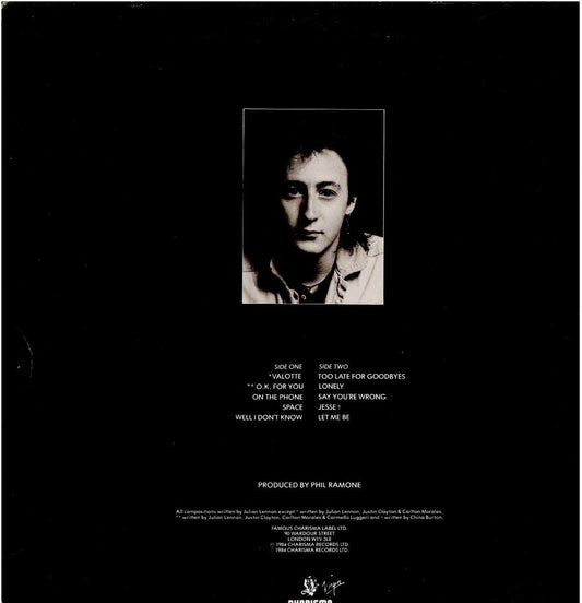 Julian Lennon – Valotte (Vinyl, LP, Album, Stereo)