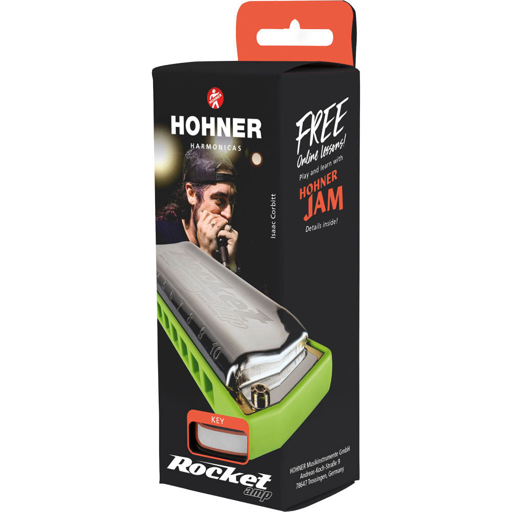 Hohner Progressive Series Rocket Amp Harmonica in the Key of F