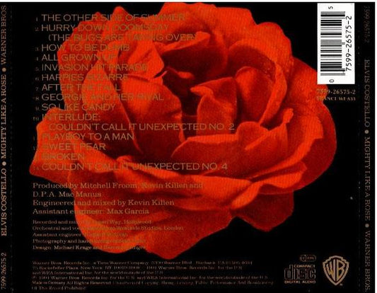 Elvis Costello – Mighty Like A Rose (CD, Album, FRANCE WE 833 Price Code)
