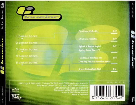 Loveinc – Broken Bones (CD, Single)
