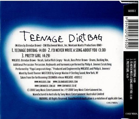 Wheatus – Teenage Dirtbag (CD, Single)