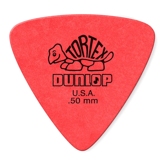 Dunlop JPT250 Red .50 Tortex Triangle Picks Players (6 Pack)