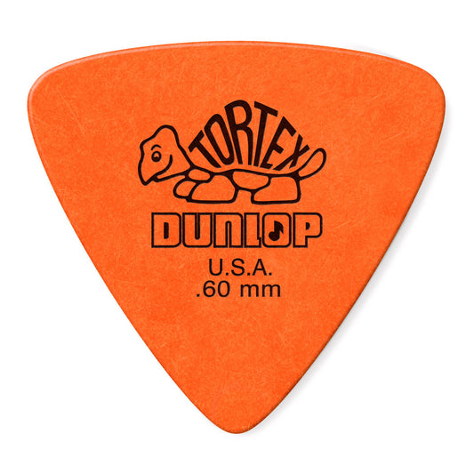 Dunlop JPT260 Orange .60 Tortex Triangle Picks Players (6 Pack)