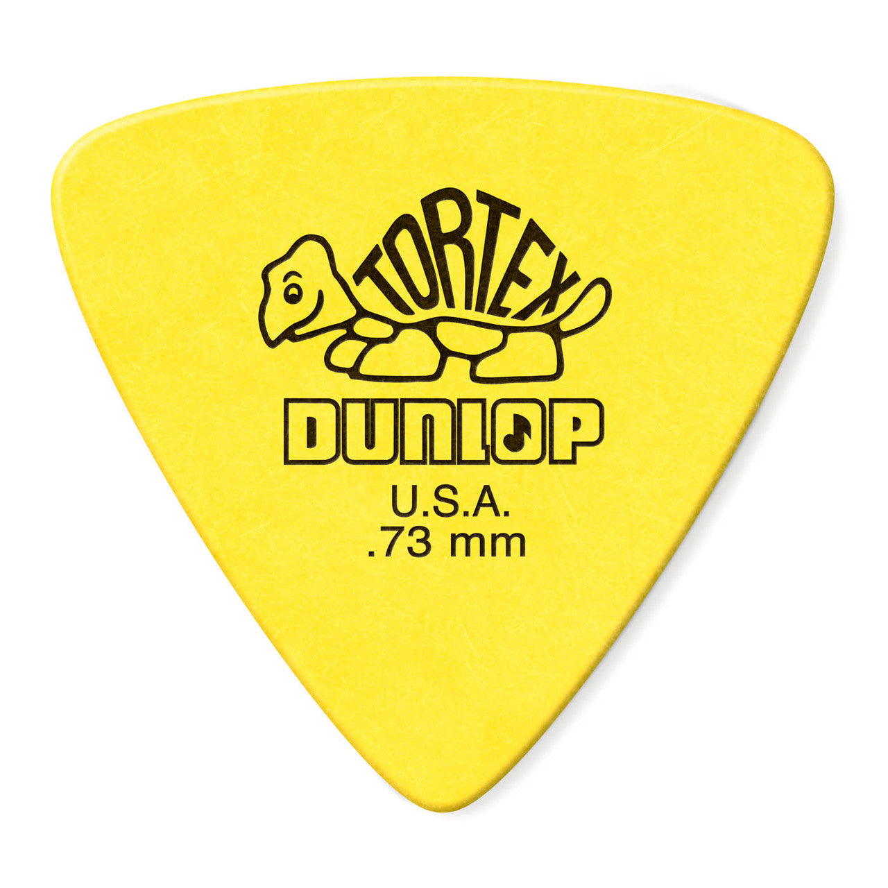 Dunlop JPT273 Yellow .73 Tortex Triangle Picks Players (6 Pack)