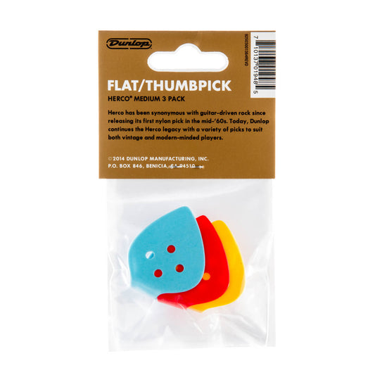 Herco Flat/Thumbpicks HE112P Medium 3 Pack