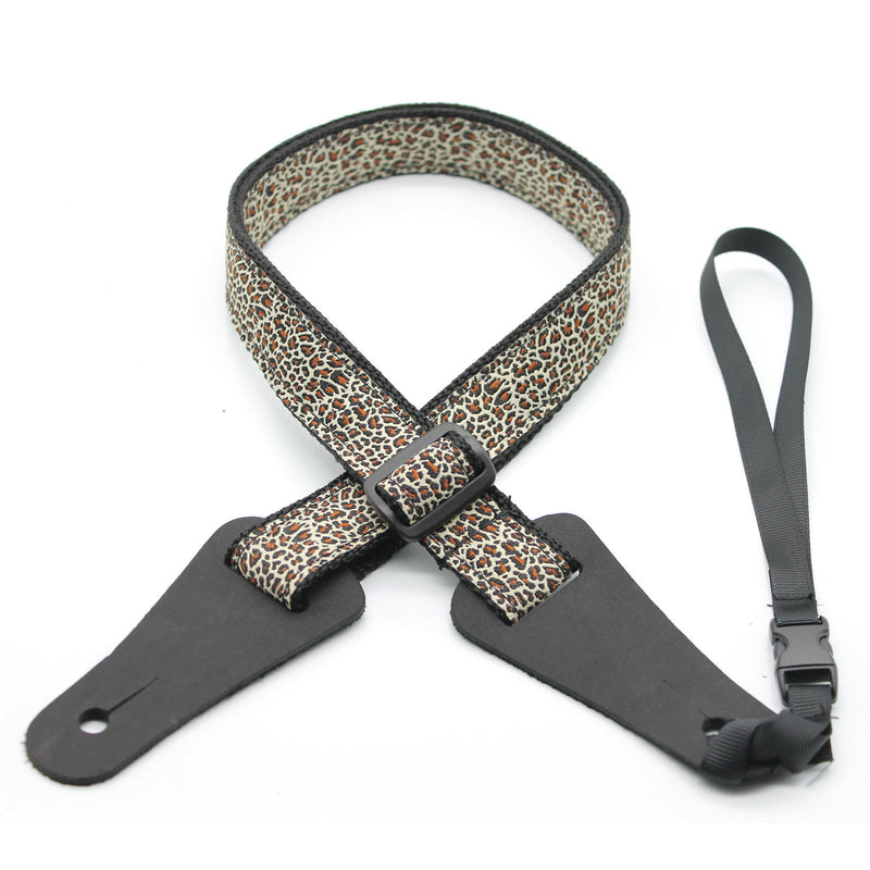DSL 25UKPOLY-LEOPARD Weaving Ukulele Strap