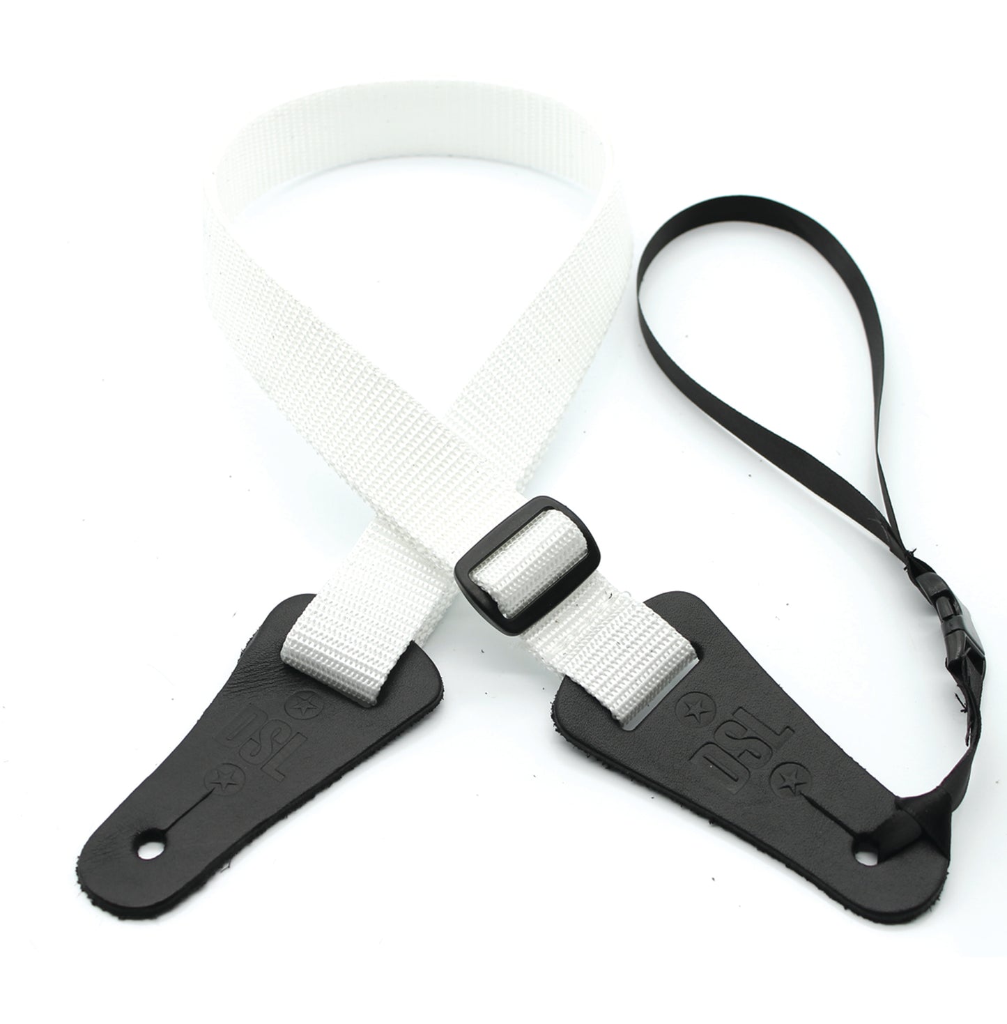 DSL 25UKPOLY-WHITE Ukulele Strap