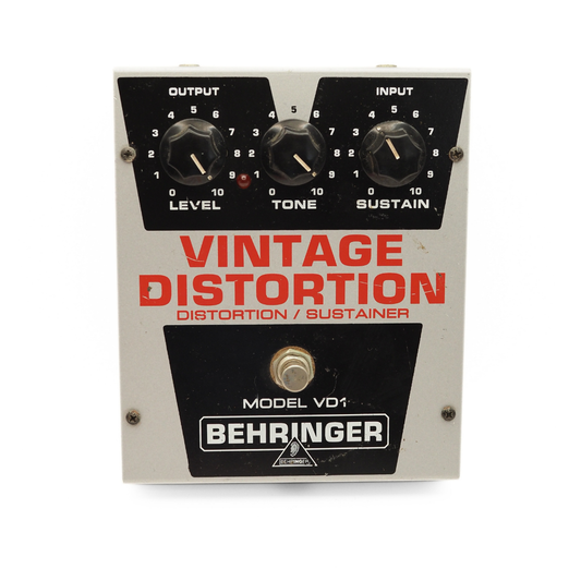 Behringer VD1 Vintage Distortion/Sustainer Guitar Effects Pedal
