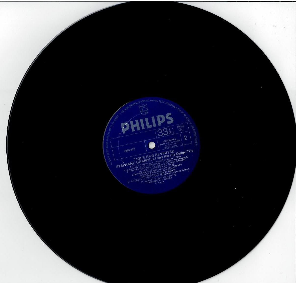 Stephane Grappelli And The Diz Disley Trio – Tiger Rag Revisited (Vinyl, LP, Album, Stereo)