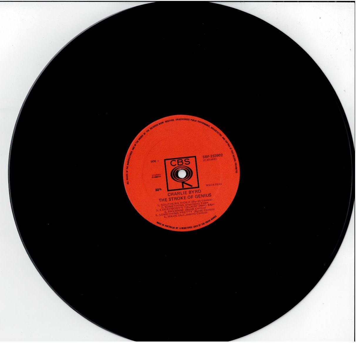 Charlie Byrd – The Stroke Of Genius (Vinyl, LP, Album)