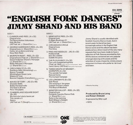 Jimmy Shand And His Band – English Folk Dances (Vinyl, LP, Album)