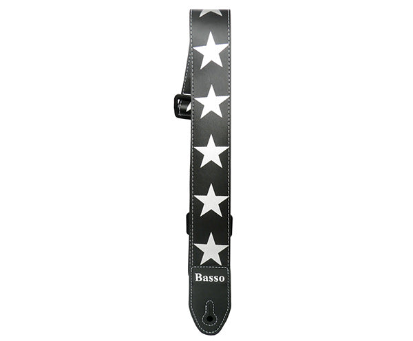 Basso Synthetic SF01 Stars Vegan Leather Guitar Straps