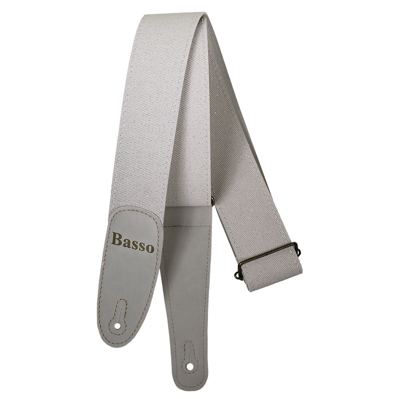 Basso EX43 Diamond Stage Series Porous White Guitar Strap