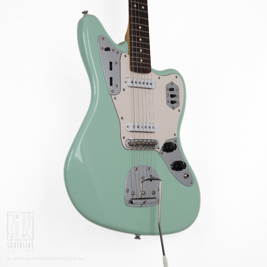 2020 Squier Vintage Modified Jaguar Electric Guitar in Surf Green (With Upgraded Pickups)