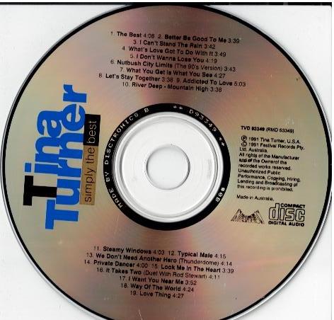 Tina Turner – Simply The Best (CD, Compilation)