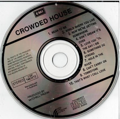 Crowded House – Crowded House (CD, Album)