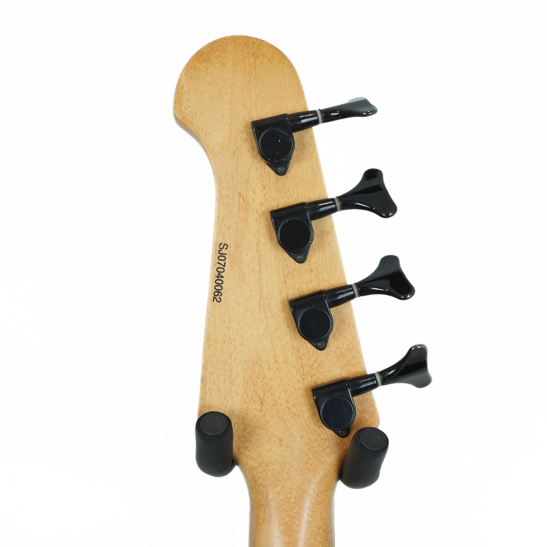 2007 Epiphone Embassy Standard IV Electric Bass Guitar in Walnut-Style Transparent Finish