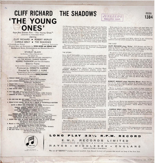 Cliff Richard and The Shadows - The Young Ones (Vinyl, LP, Mono)