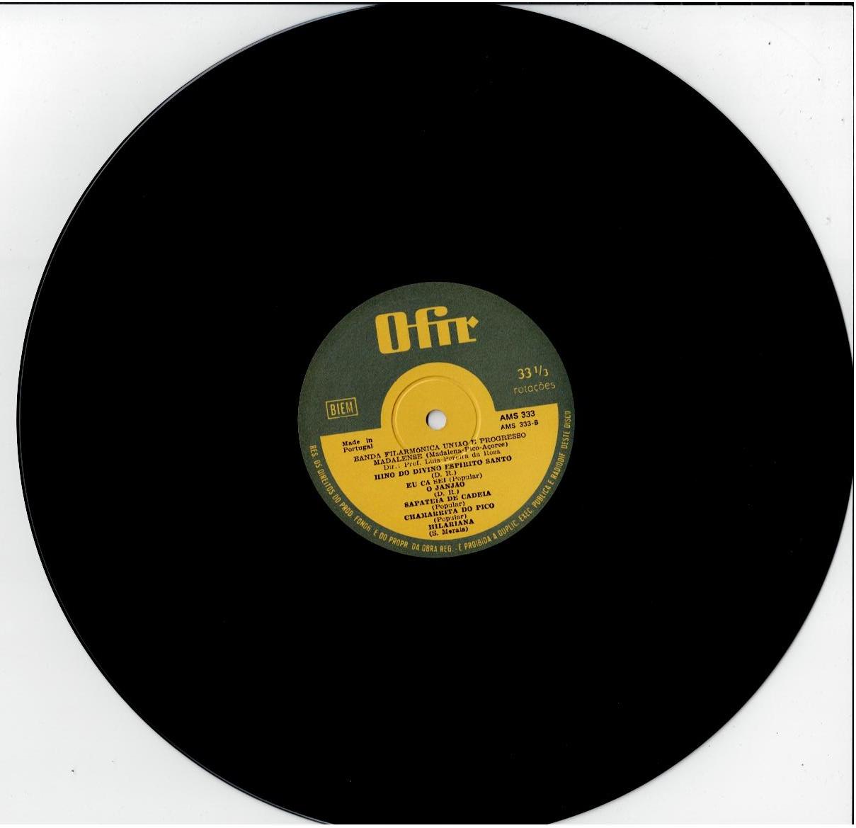 Banda Filarmónica União E Progresso Madalense – Madalena - Pico - Açores (Vinyl, LP, Stereo)