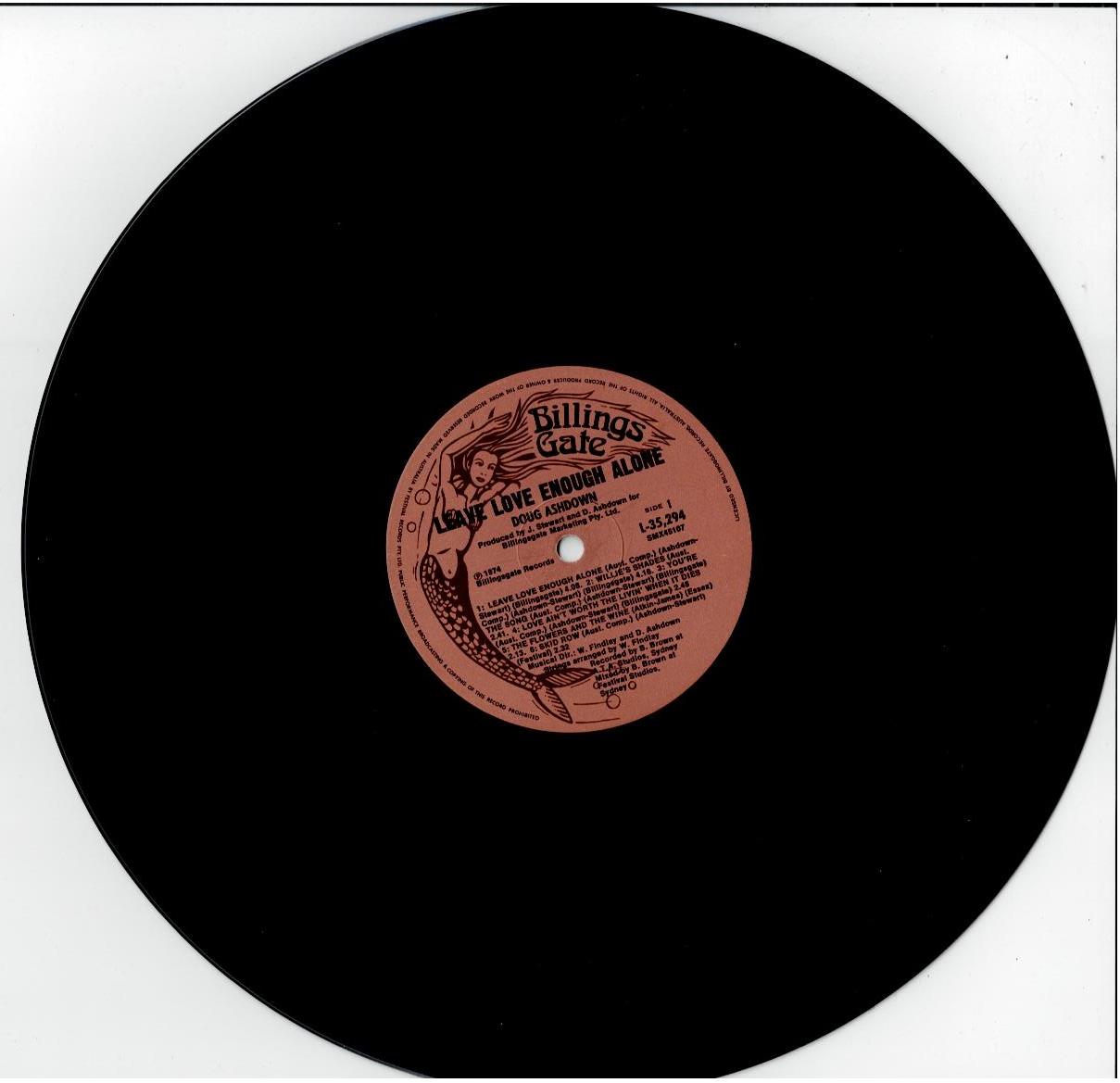 Doug Ashdown – Leave Love Enough Alone (Vinyl, LP, Album, Reissue, Stereo)