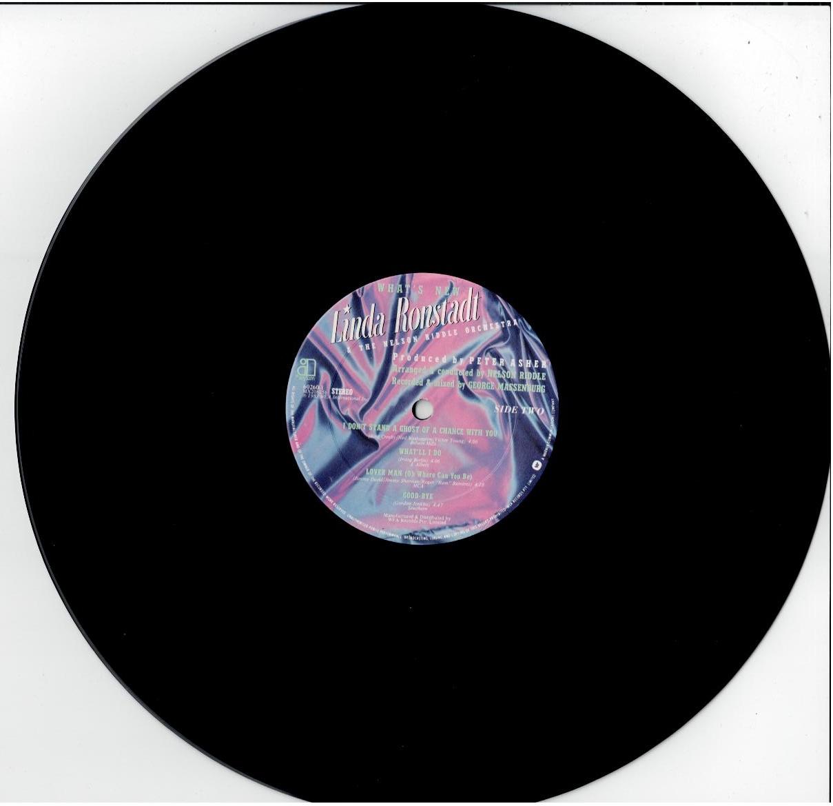 Linda Ronstadt & The Nelson Riddle Orchestra – What's New (Vinyl, LP, Album, Stereo)