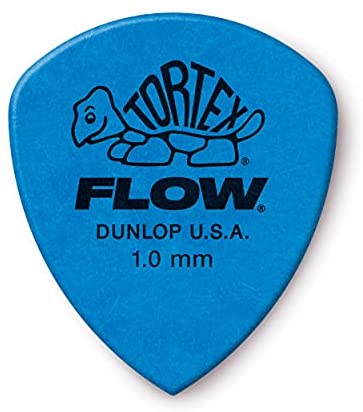 Dunlop JPTF110 Blue 1.0 Tortex Flow Standard Picks (12 Pack)
