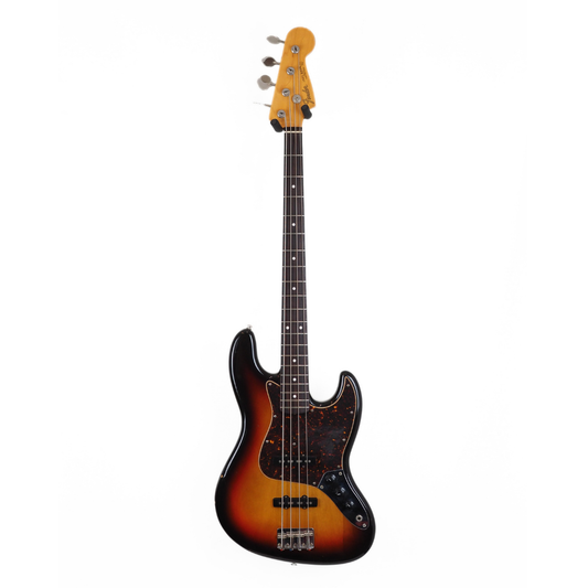2004 Fender CIJ JB-62 '62 Reissue Jazz Bass Guitar in 3-Colour Sunburst