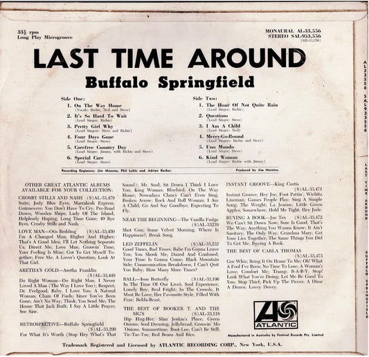 Buffalo Springfield – Last Time Around (Vinyl, LP, Album, Mono)