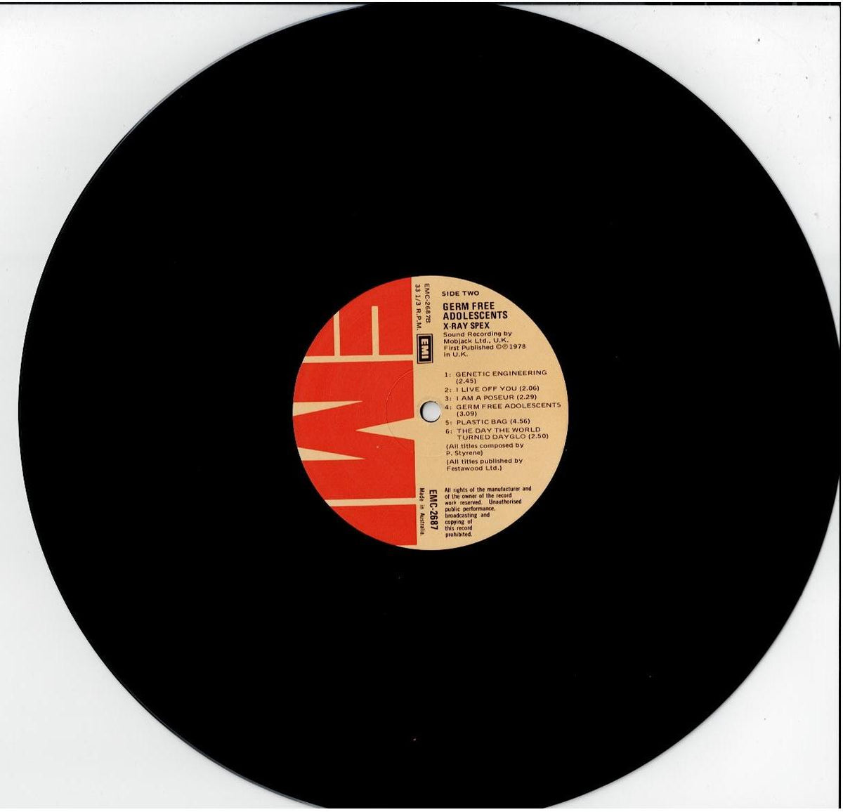 X-Ray Spex – Germ Free Adolescents (Vinyl, LP, Album)
