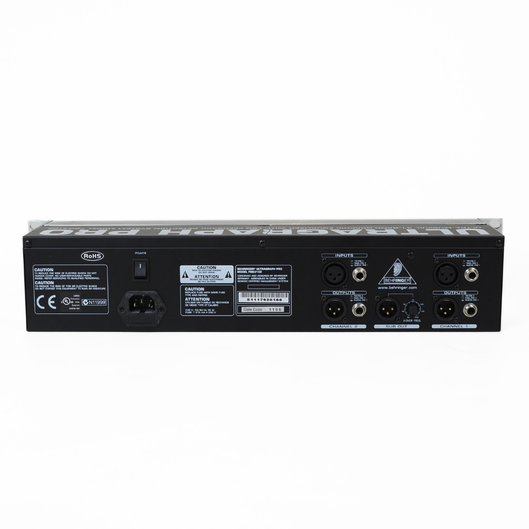 Behringer Ultragraph Pro FBQ3102 31-Band Stereo Graphic Equaliser Rack Mounted Unit