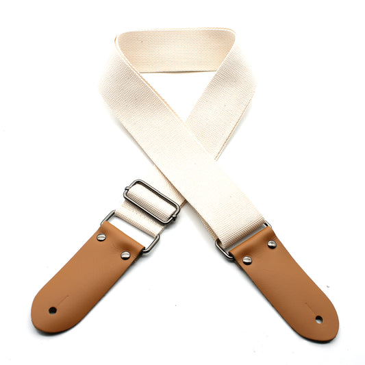 DSL 50COTTON Vegan Guitar Strap in Beige