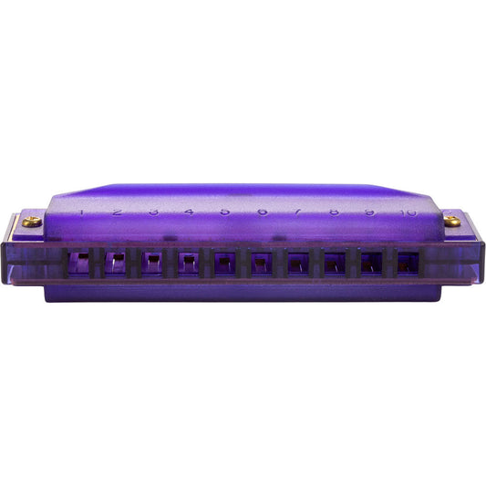 Hohner 5256 Kids Clearly Colourful Translucent Harmonica in Purple
