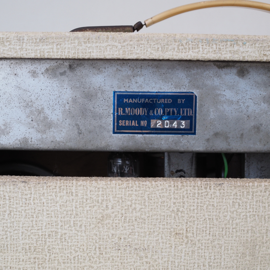 1960s Moody Vibralux Model GA12 Guitar Combo Amplifier