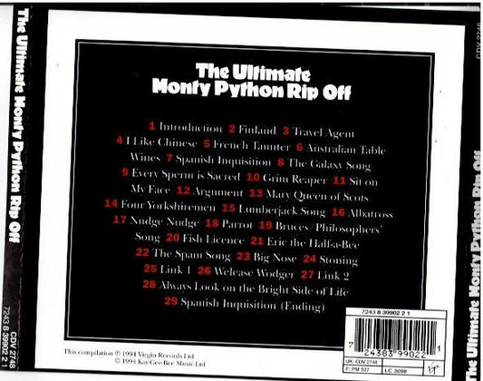 Monty Python – The Ultimate Monty Python Rip Off (CD, Compilation)
