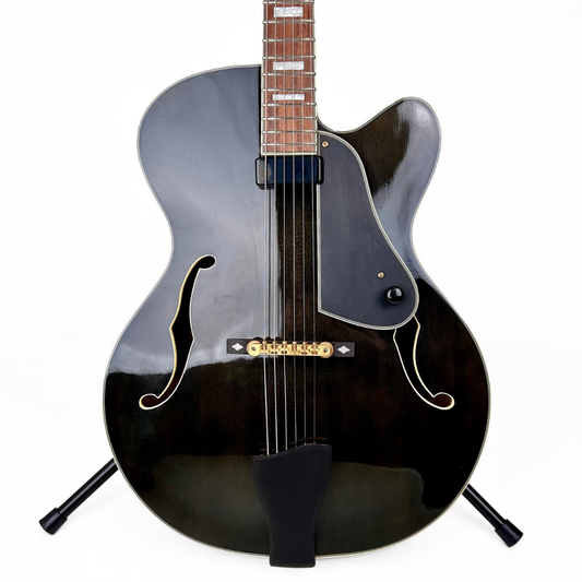 Electra Jazzbox Hollowbody Electric Guitar in Transparent Charcoal Burst