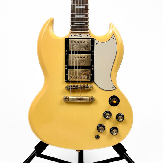 2010 Epiphone SG '61 Reissue Les Paul Custom Electric Guitar in Ivory