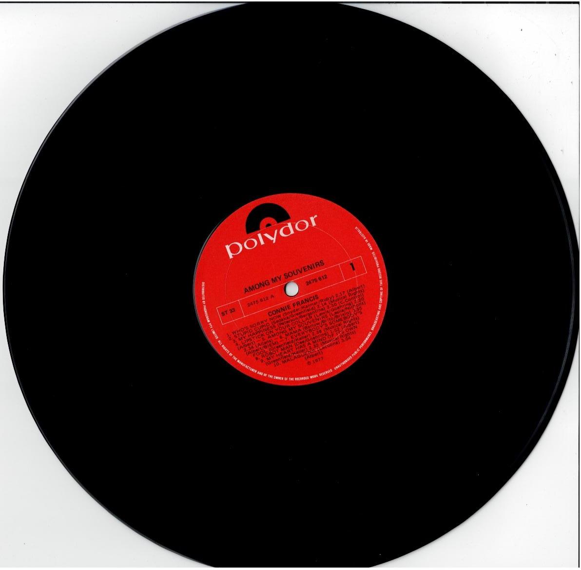 Connie Francis – Among My Souvenirs (Vinyl, LP, Compilation)