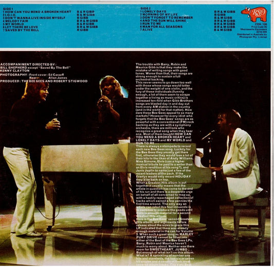 Bee Gees – Best Of Bee Gees Vol. 2 (Vinyl, LP, Compilation, Stereo)